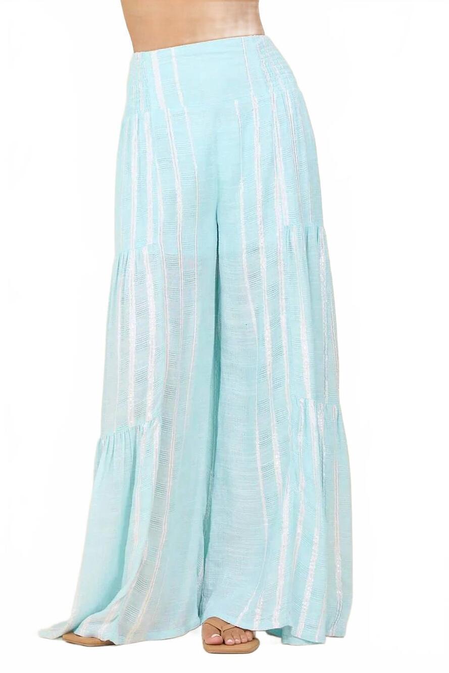 NEW SURF GYPSY women's smocked wide leg pants in crystal blue